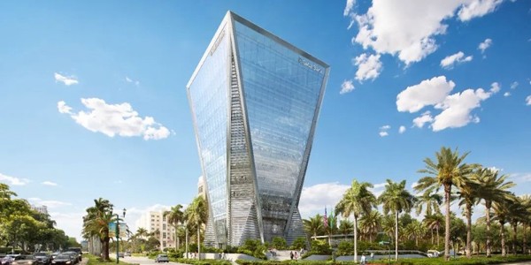 迈阿密金融新地标封顶，造型如“倒金字塔”