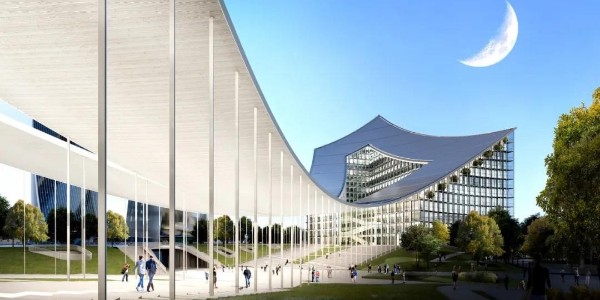 BIG米兰综合体CityWave破土动工，140m 长大型天篷连接两栋建筑