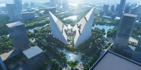 vivo全球AI研发中心项目最新进展，“V”形打造杭州未来新地标